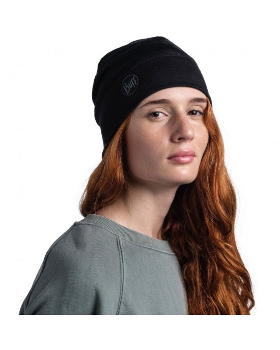 Buff® Lightweight Merino Wool Hat - Solid Black