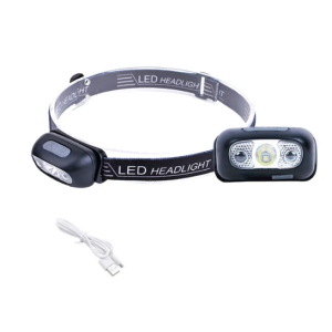 7899 USB Rechargeable LED Sensor Headlamp XPE+COB