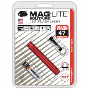 MAGLITE SOLITAIRE 1-CELL AAA LED - RED